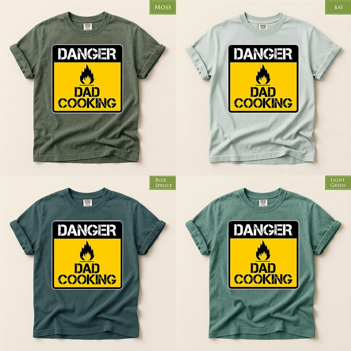 Dad Cooking Shirt: Funny BBQ Tee, Comfort Colors® TShirt for Papa