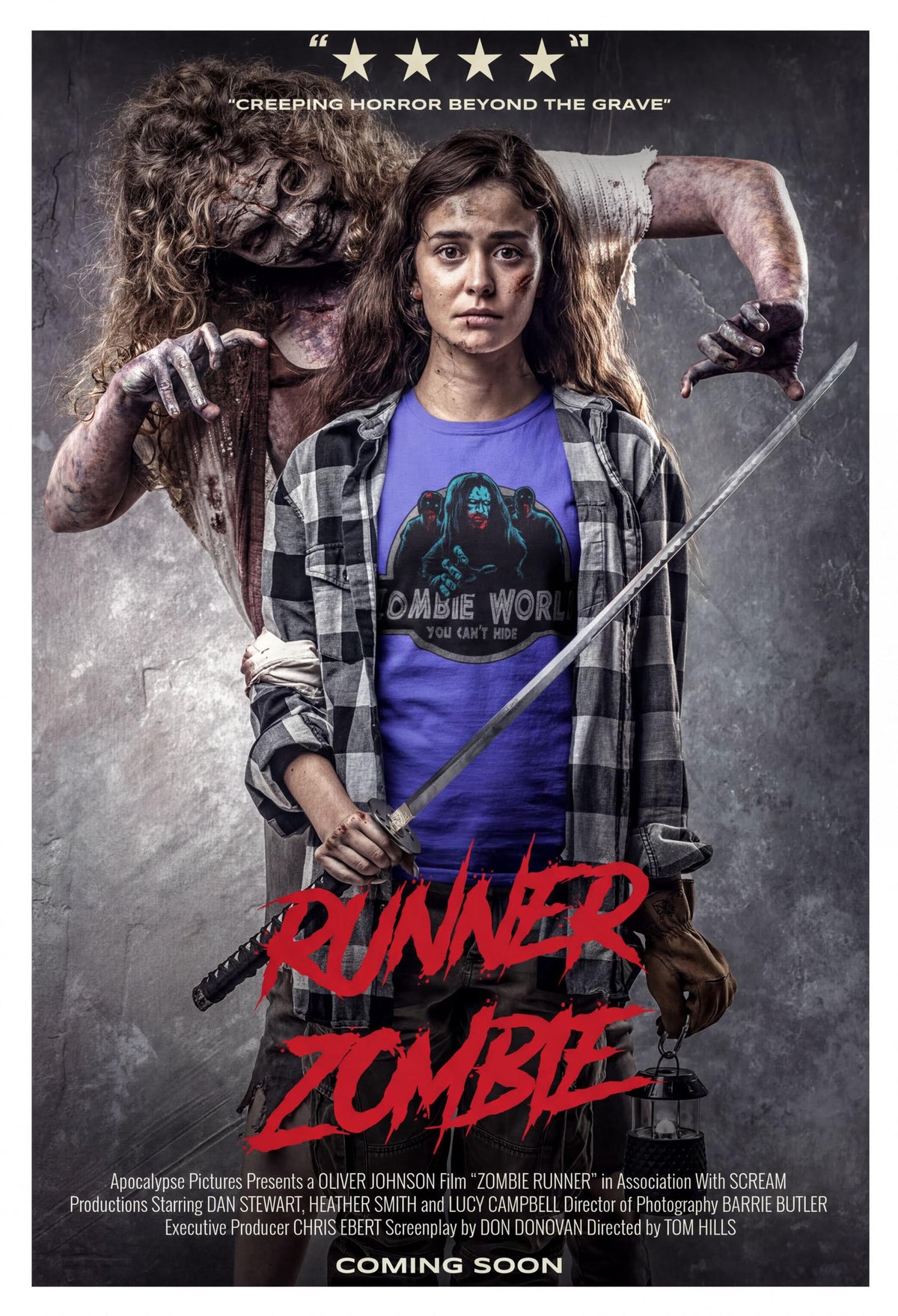 Zombie World Badge Shirt, Zombie Apocalypse T-Shirt, Horror Movie Logo Hoodie, Bloody Zombie Sweatshirt, Halloween Tee Gift