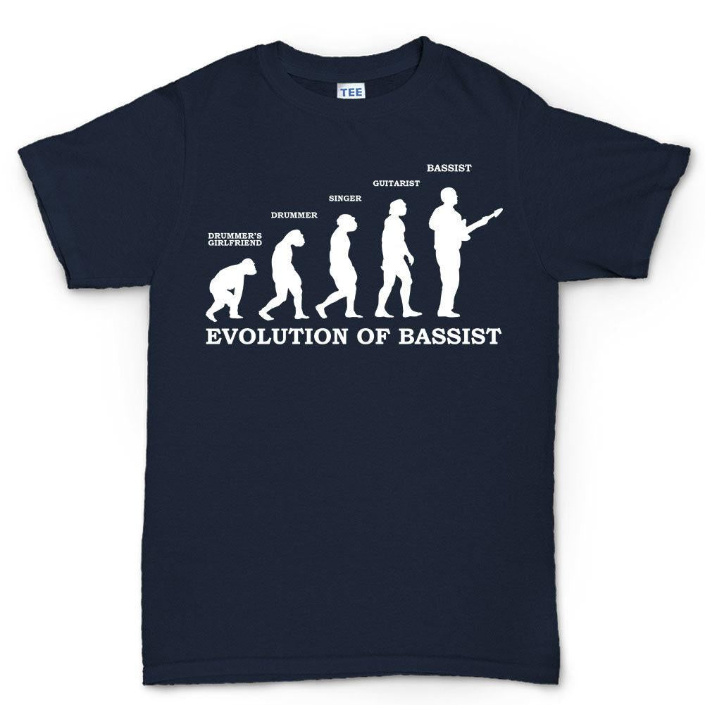 Evolution of Bassist Shirt, Bass Guitar Funny Musician Tee Top