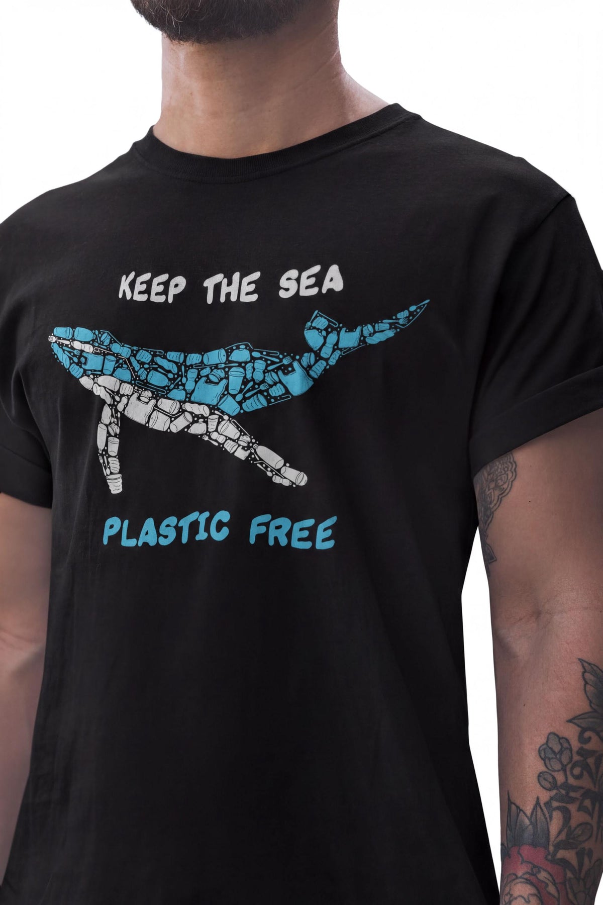 Comfort Colors® Whale Mosaic T-Shirt: Marine Pollution Awareness Design Tee