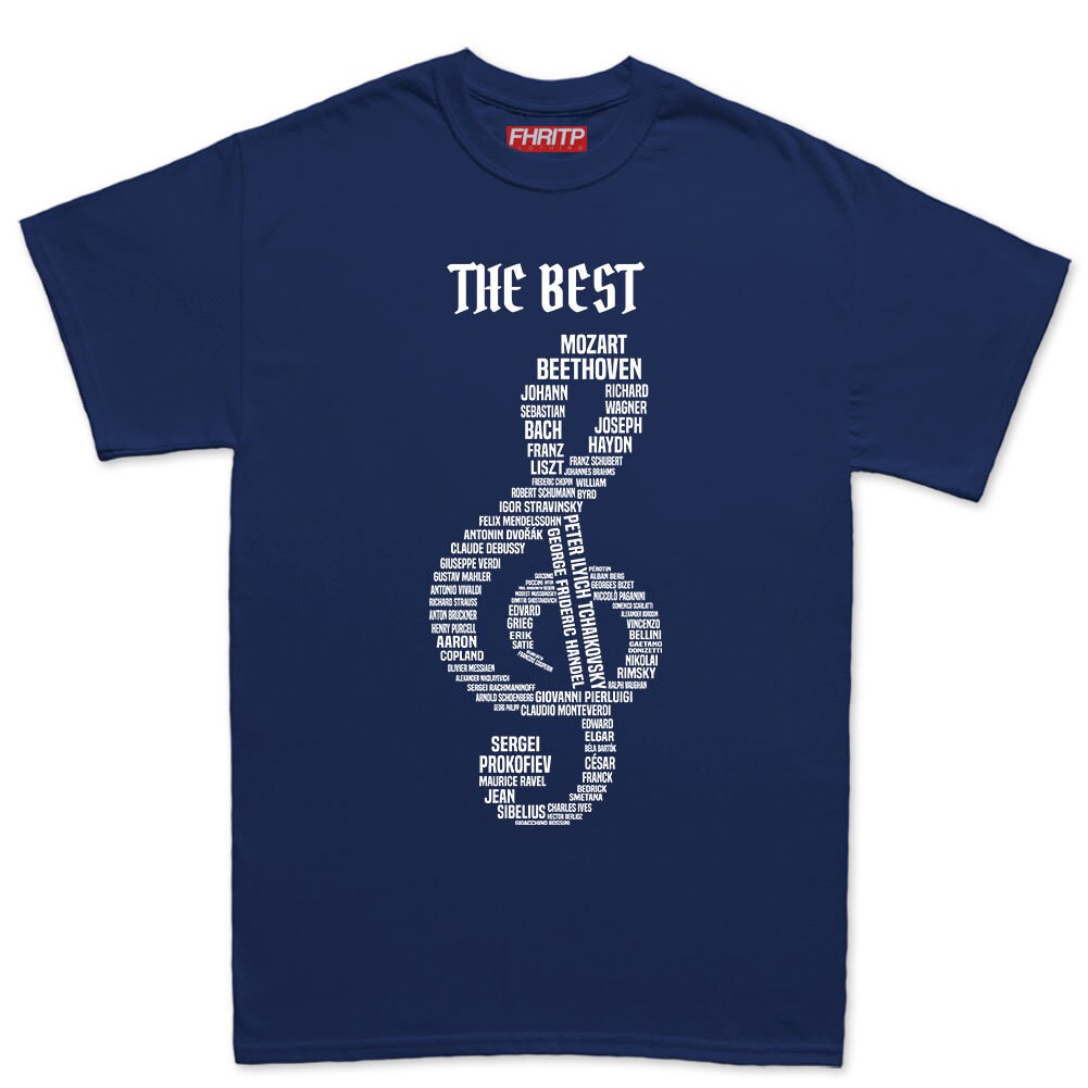 Mens Composer Legends Classical Music Opera Concerto Symphony Tribute T shirt Tee Top T-shirt