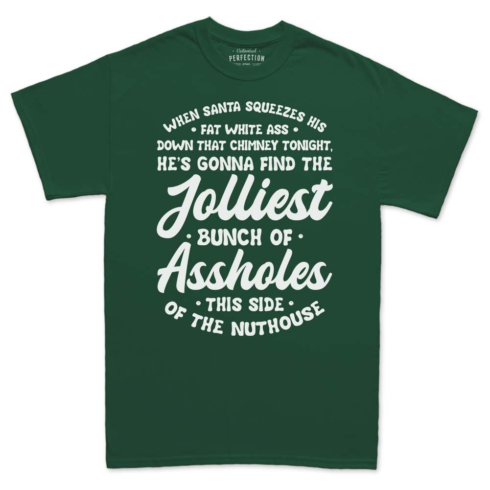 Jolliest Bunch of Assholes Shirt, Funny Christmas Vacation Clark Sayings Tee, Classic Holiday Movie