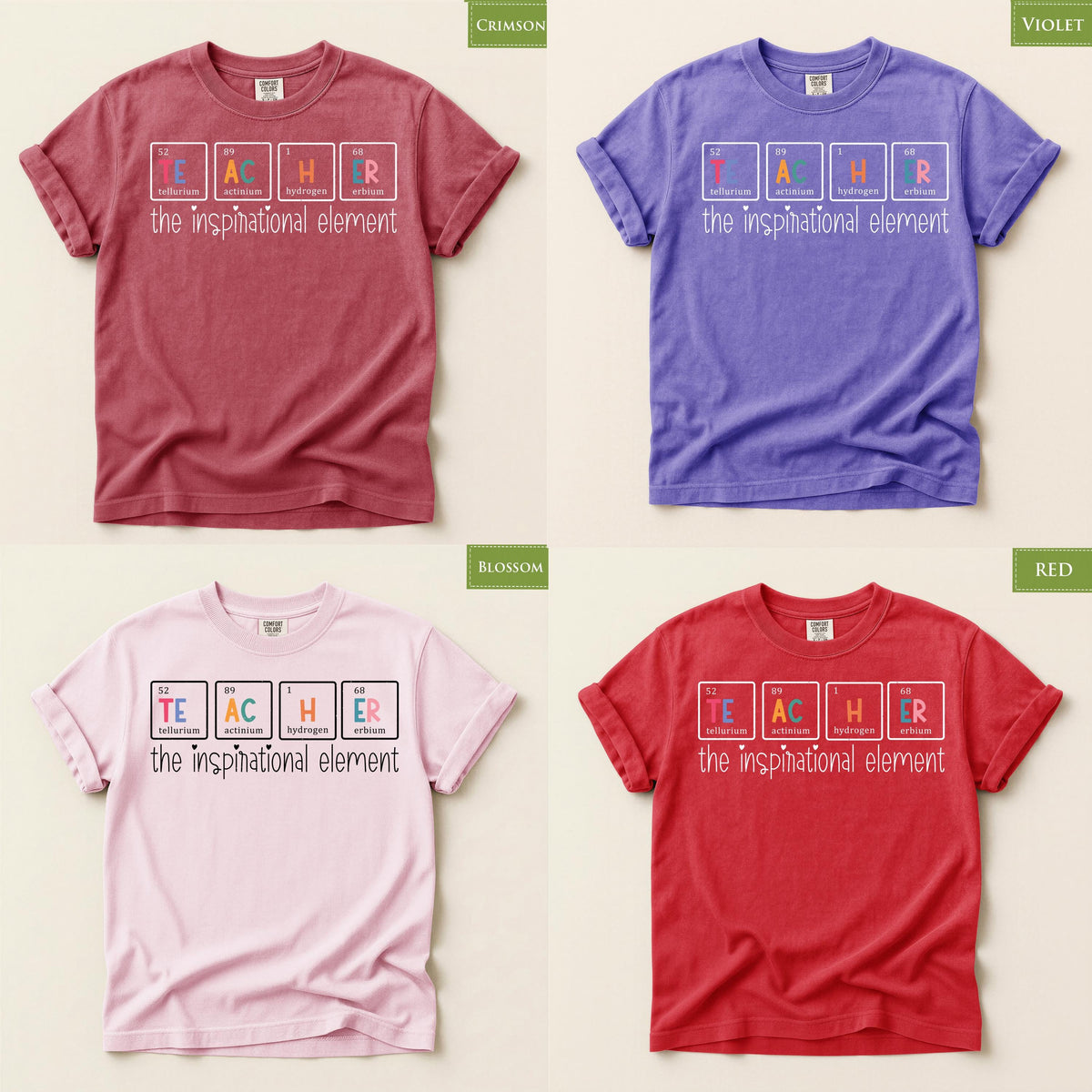 Comfort Colors® Teacher Shirt | Periodic Table Science Tee | Cute Inspirational Gift Idea