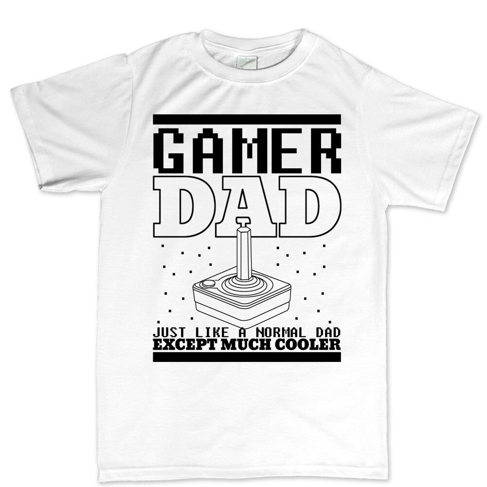 Gift for Him, Gifts for Dad Gamer Shirt, New Dad Birthday Gift, First Time Dad Gift, Dad and Son Funny T-Shirt Gift, Retro Gamer Dad T-shirt