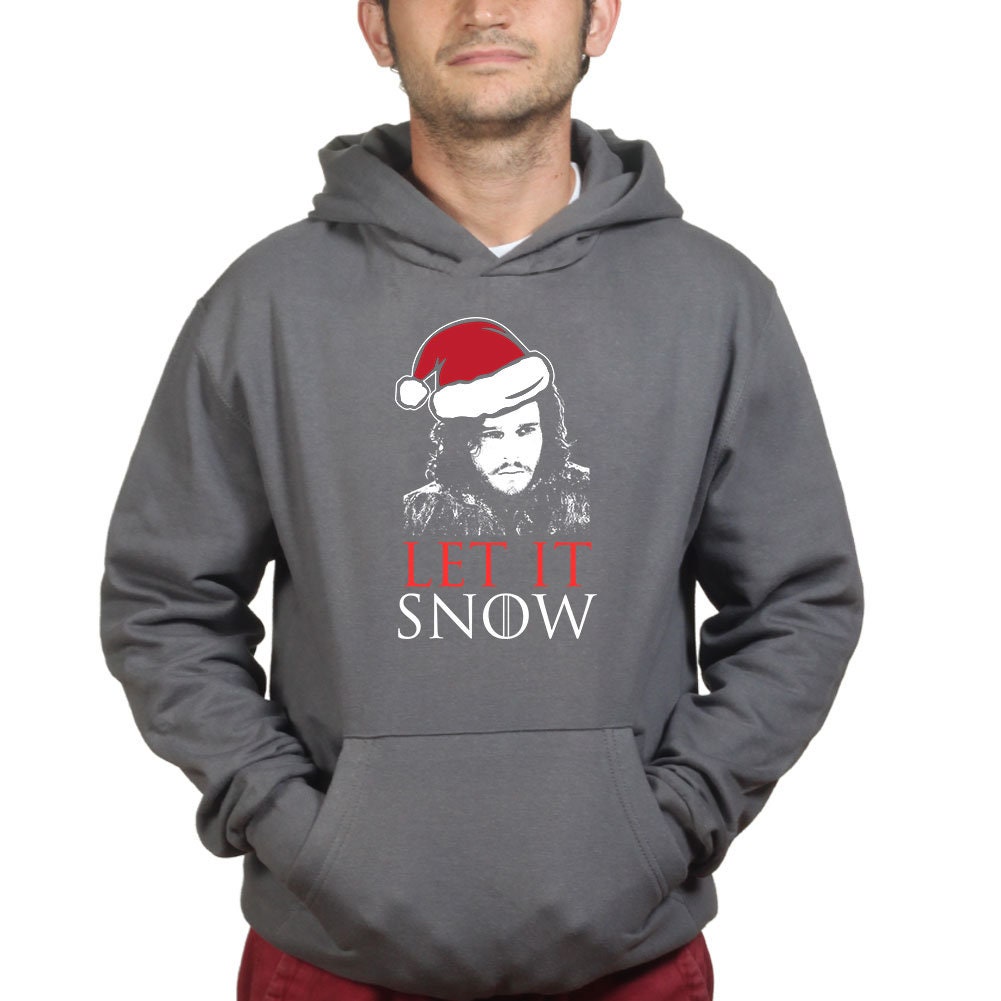 Let It Jon Snow GoT Xmas Santa Christmas Party Gift Hoodie