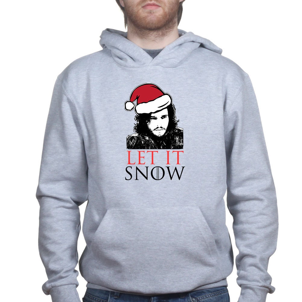 Let It Jon Snow GoT Xmas Santa Christmas Party Gift Hoodie