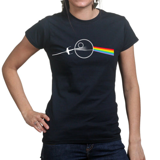 Ladies Dark Side Of The Death Star T shirt Tee Top T-shirt