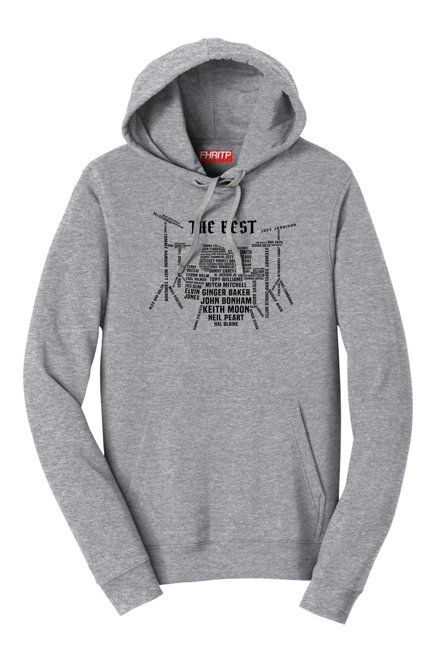 Drummer Legends Drum Kit Tribute Hoodie