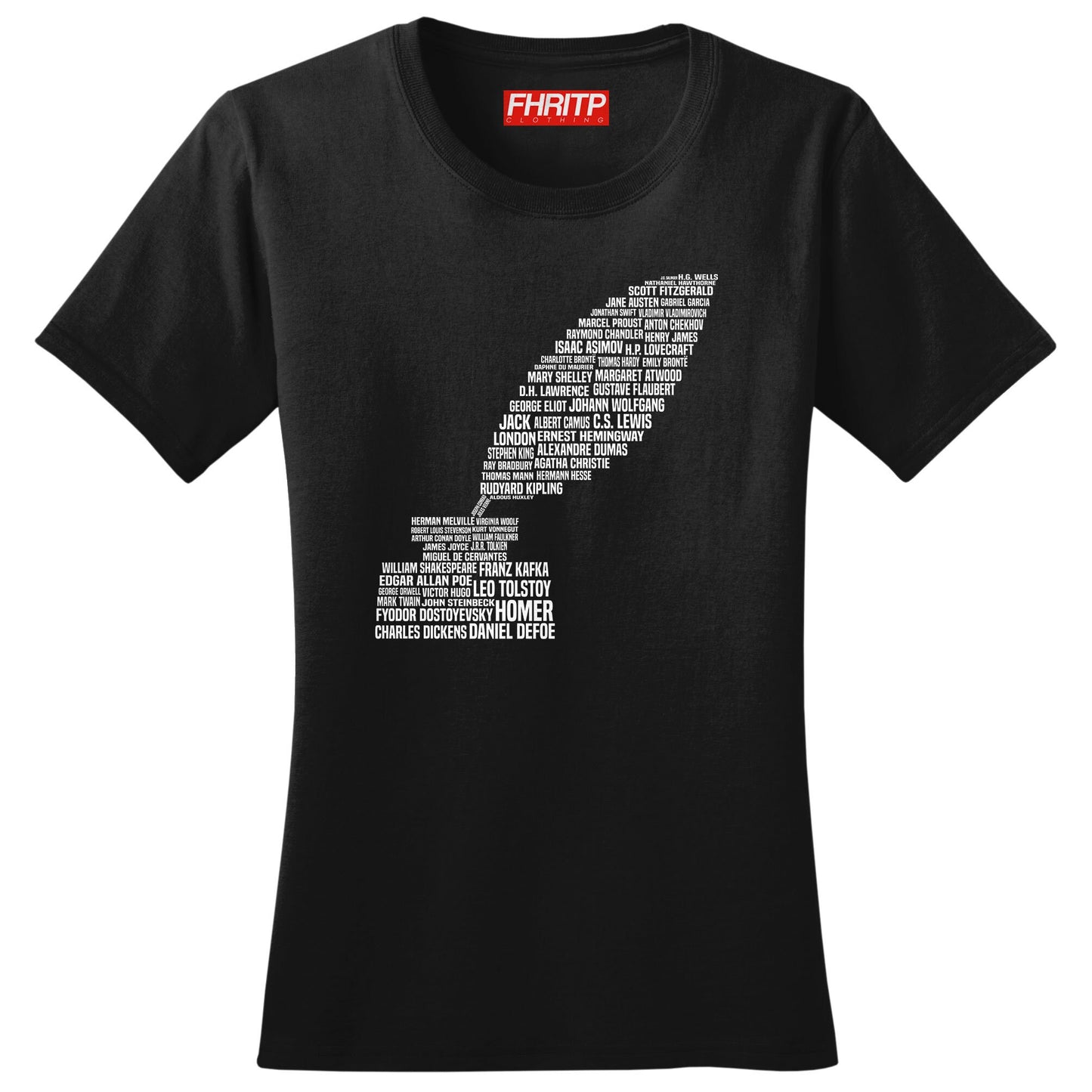 Ladies Literature Legends Novelist Writer Author Novel Book Tribute T shirt Tee Top T-shirt