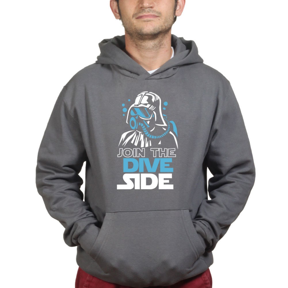 Join The Dive Dark Side Scuba Diving Underwater Movie Spoof Hoodie
