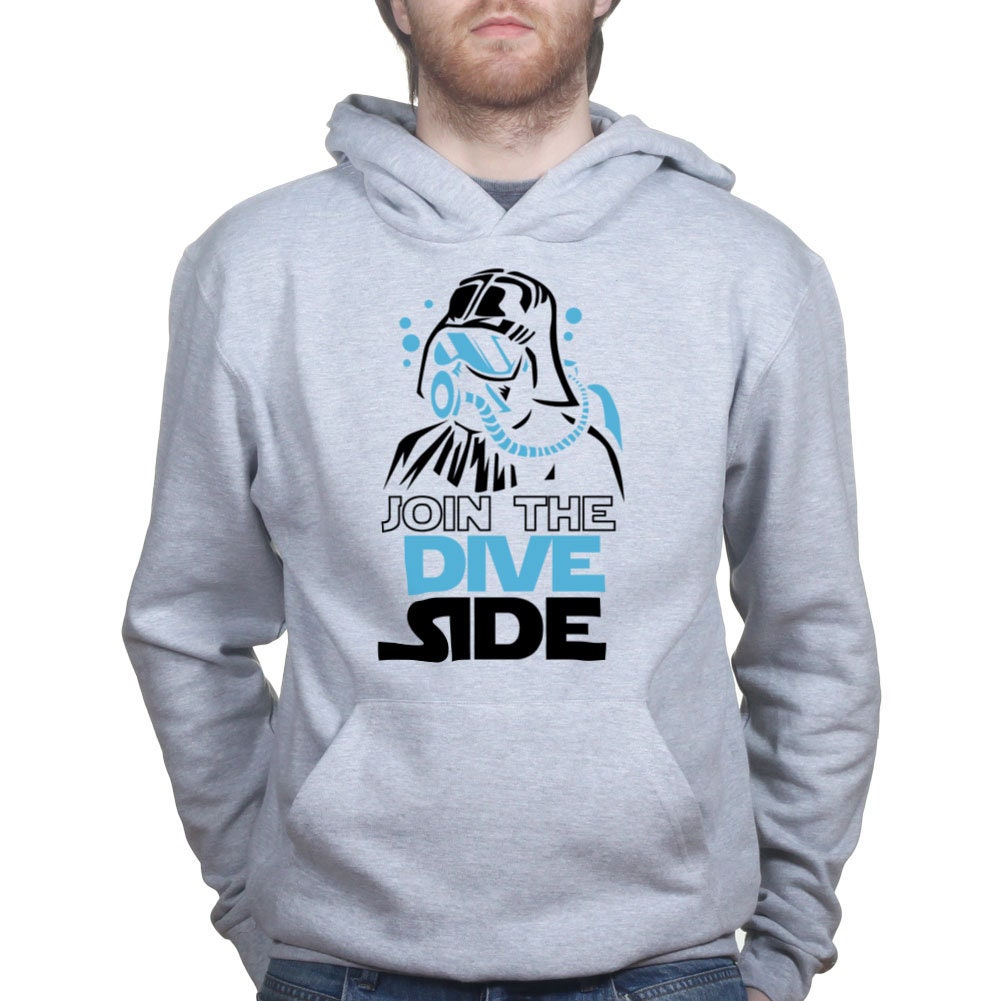 Join The Dive Dark Side Scuba Diving Underwater Movie Spoof Hoodie
