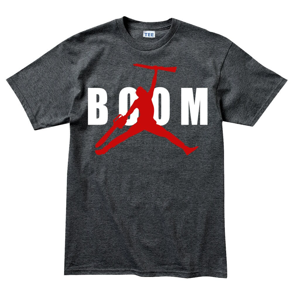 Mens Air BOOM Army of Darkness Horror Classic Movie Jordan's T shirt Tee Top T-shirt