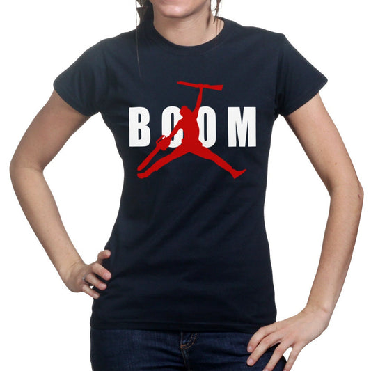 Ladies Air BOOM Army of Darkness Horror Classic Movie Jordan's T shirt Tee Top T-shirt