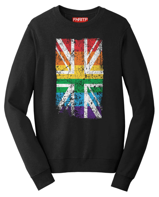 Great Britain UK Union Jack Pride Flag LGBT Rights Sweatshirt