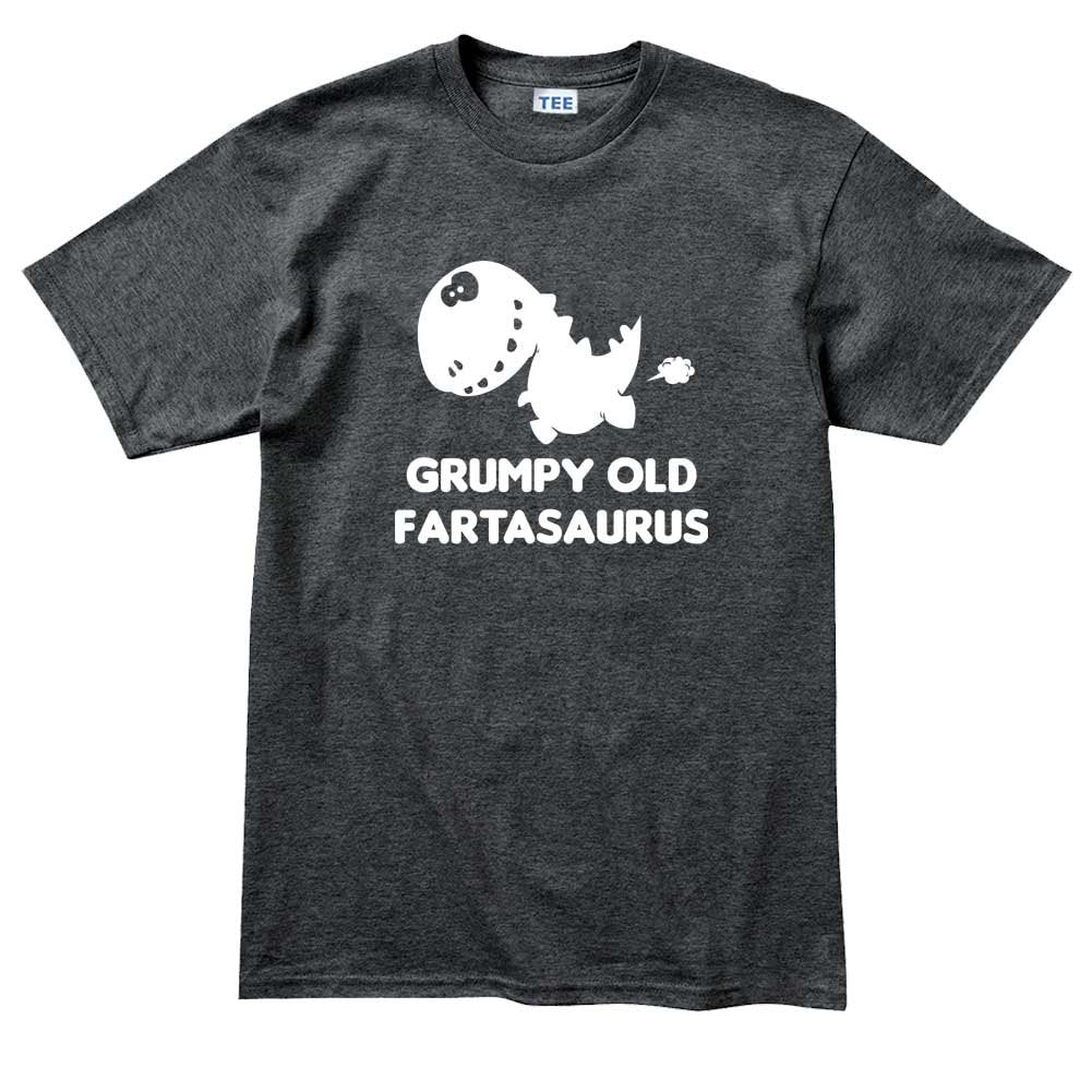 Mens Grumpy Old Fartasaurus Dino Fart Funny Mens T shirt Tee Top T-shirt