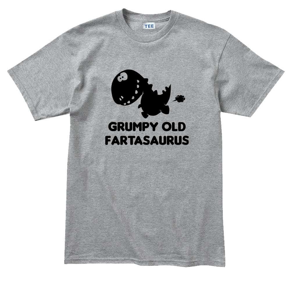 Mens Grumpy Old Fartasaurus Dino Fart Funny Mens T shirt Tee Top T-shirt