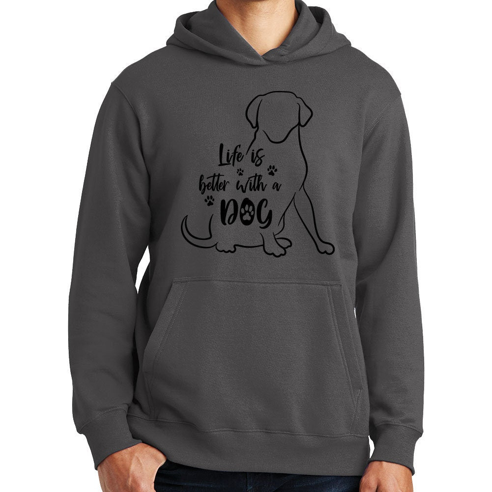 Life Is Better With A Dog Puppy Pet Owner Gift Hoodie
