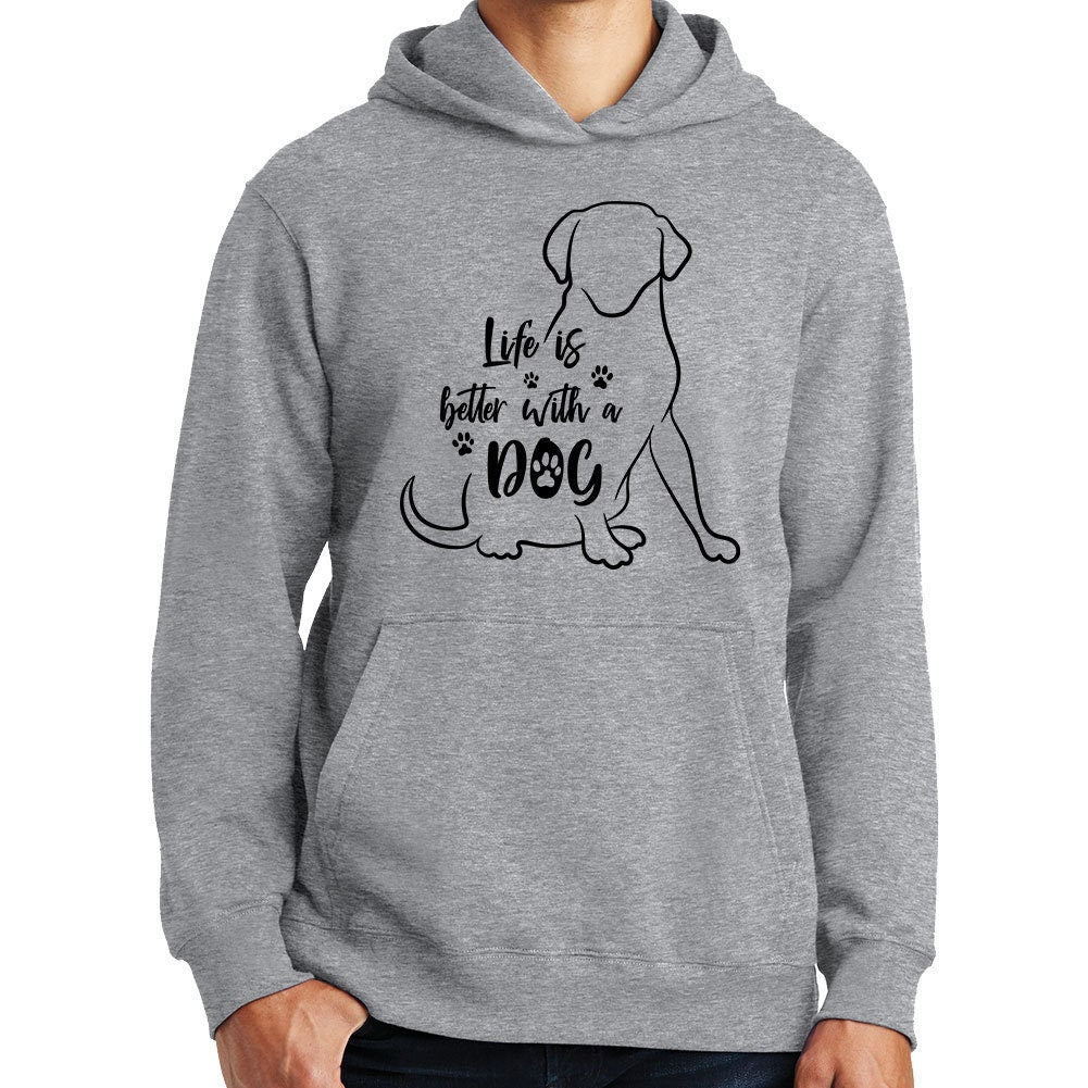 Life Is Better With A Dog Puppy Pet Owner Gift Hoodie