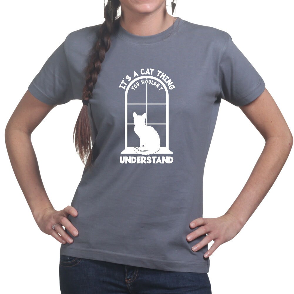 Ladies It's A Cat Thing - Sitting On A Windowsill T shirt Tee Top T-shirt