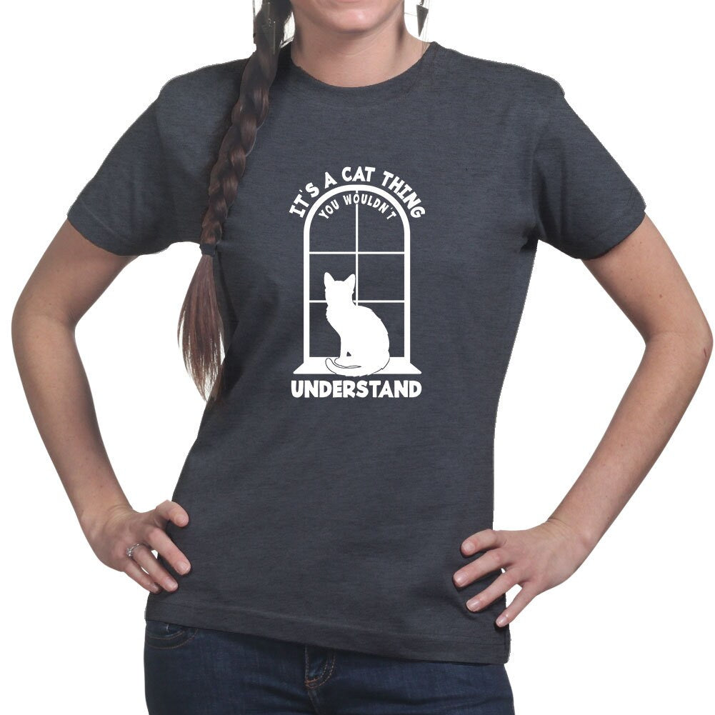 Ladies It's A Cat Thing - Sitting On A Windowsill T shirt Tee Top T-shirt