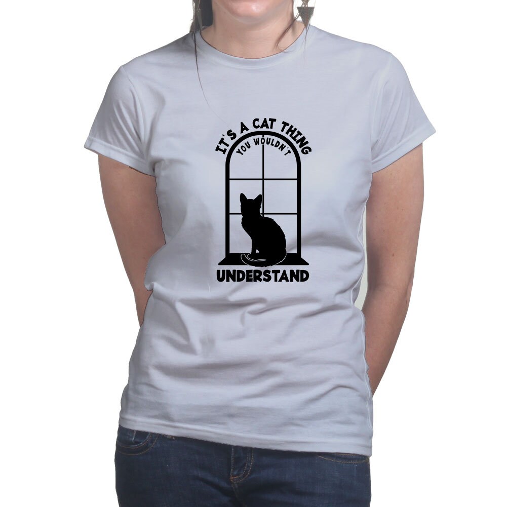 Ladies It's A Cat Thing - Sitting On A Windowsill T shirt Tee Top T-shirt