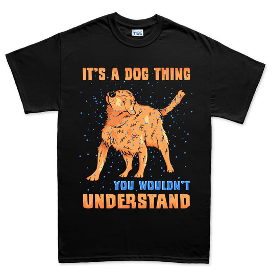 Mens It's a Dog Thing Shaking Goldie Retriever Labrador T shirt Tee Top T-shirt