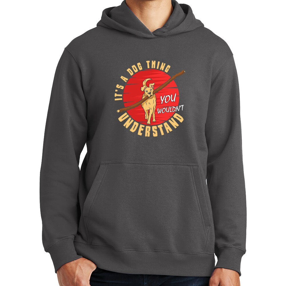 It's a Dog Thing Big Stick Funny Retriever Labrador Hoodie