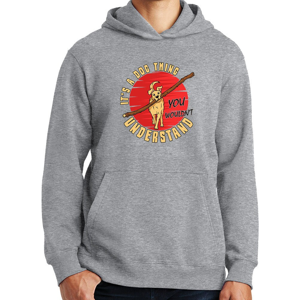 It's a Dog Thing Big Stick Funny Retriever Labrador Hoodie