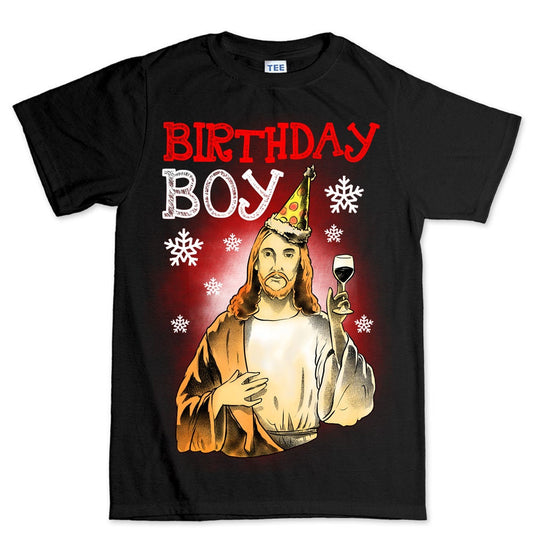 Mens Christmas Xmas Jesus Birthday Funny T shirt