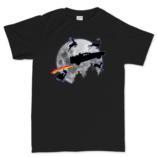 Mens Back to the Future Ruins Christmas Xmas Tree New Gift Santa Stocking T shirt Tee Top T-shirt