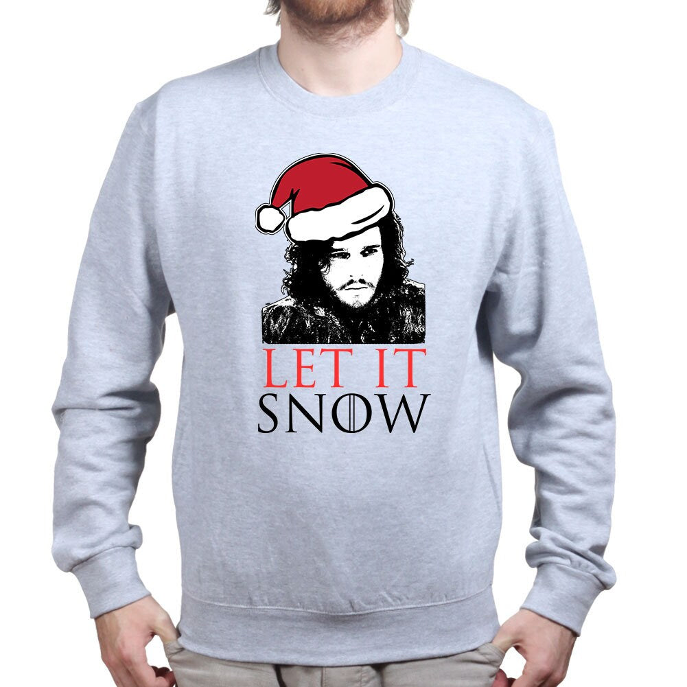 Let It Jon Snow GoT Xmas Santa Christmas Party Gift Sweatshirt