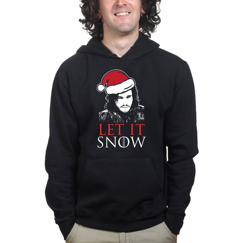 Let It Jon Snow GoT Xmas Santa Christmas Party Gift Hoodie