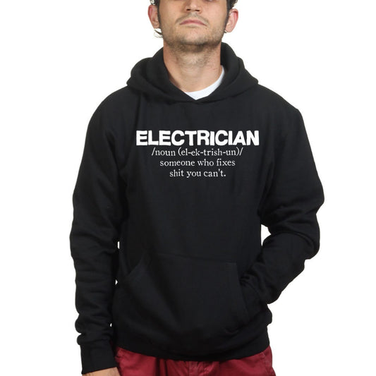 Electrician Job Definition Meaning Funny Hoodie