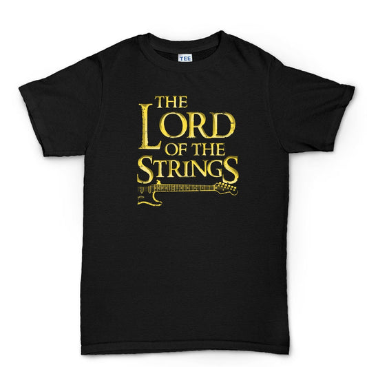 Mens Lord Of the Strings Guitar Player Parody Funny T shirt Tee Top T-shirt