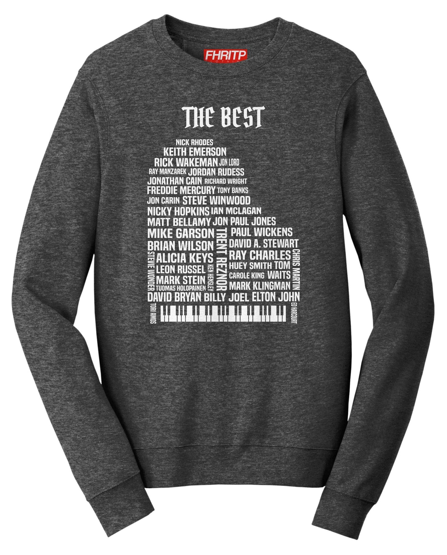 Keyboard Legends Piano Pianist Organ Synth Players Musicians Tribute Sweatshirt