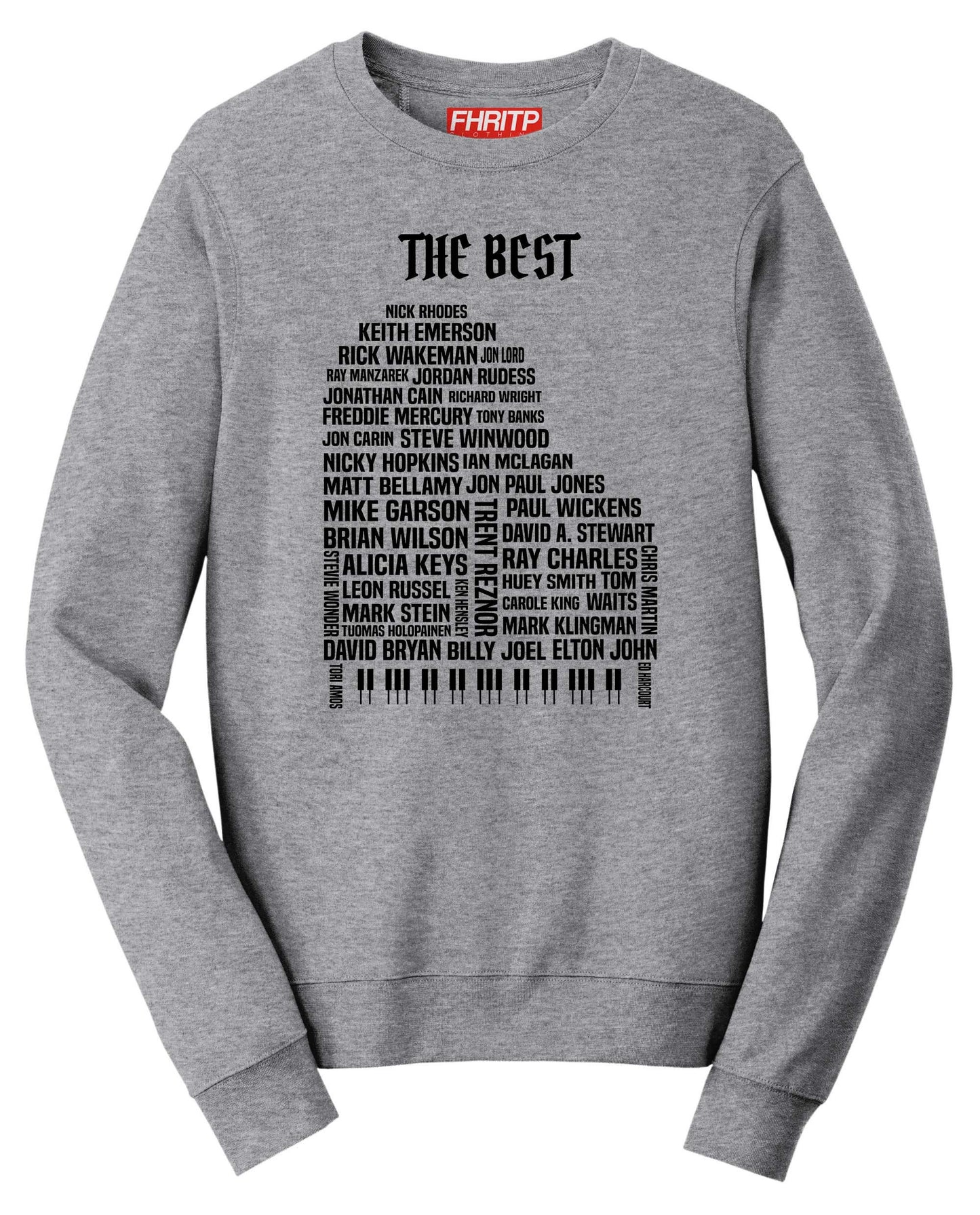 Keyboard Legends Piano Pianist Organ Synth Players Musicians Tribute Sweatshirt