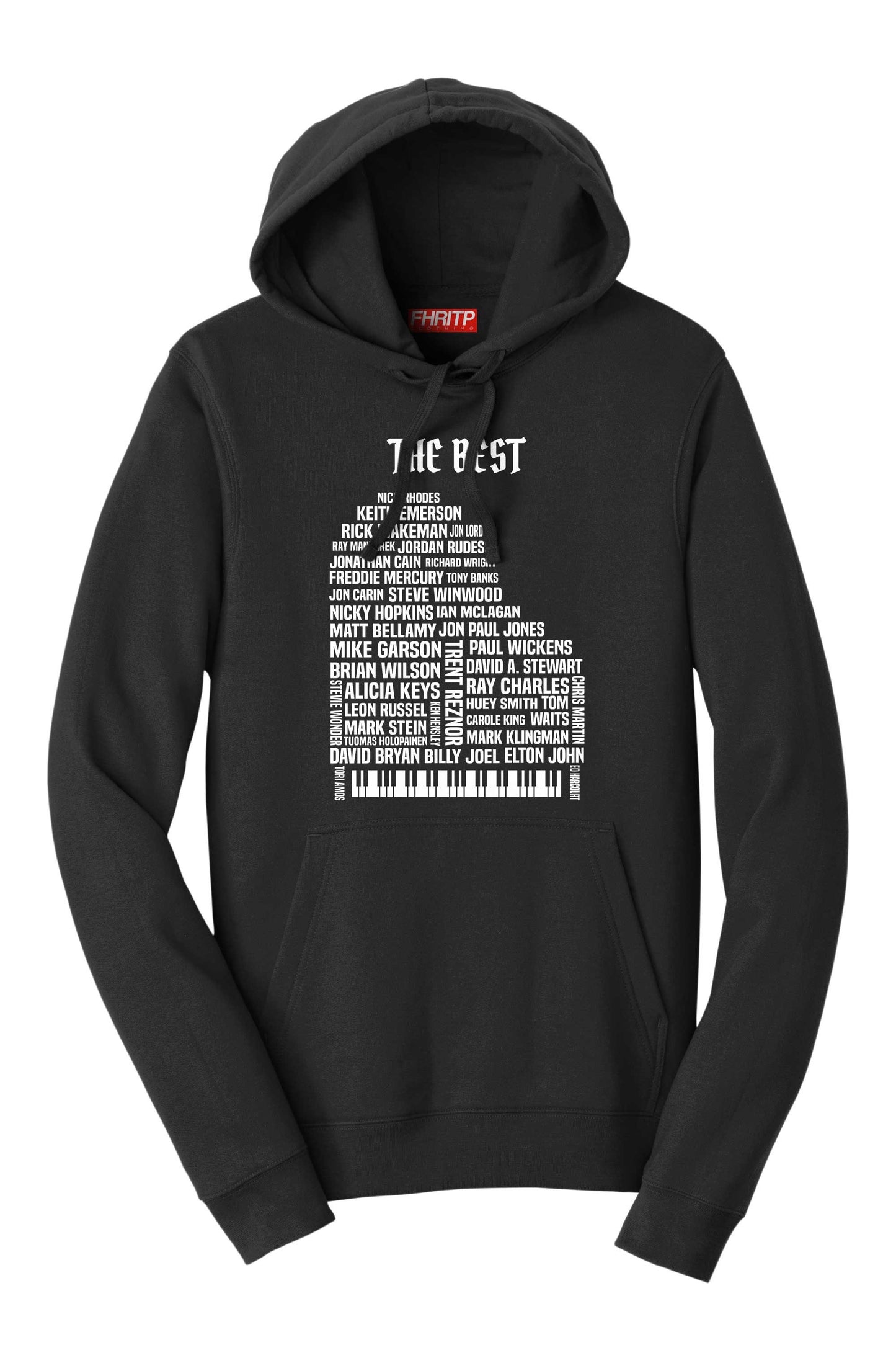 Keyboard Legends Piano Pianist Organ Synth Players Musicians Tribute Hoodie