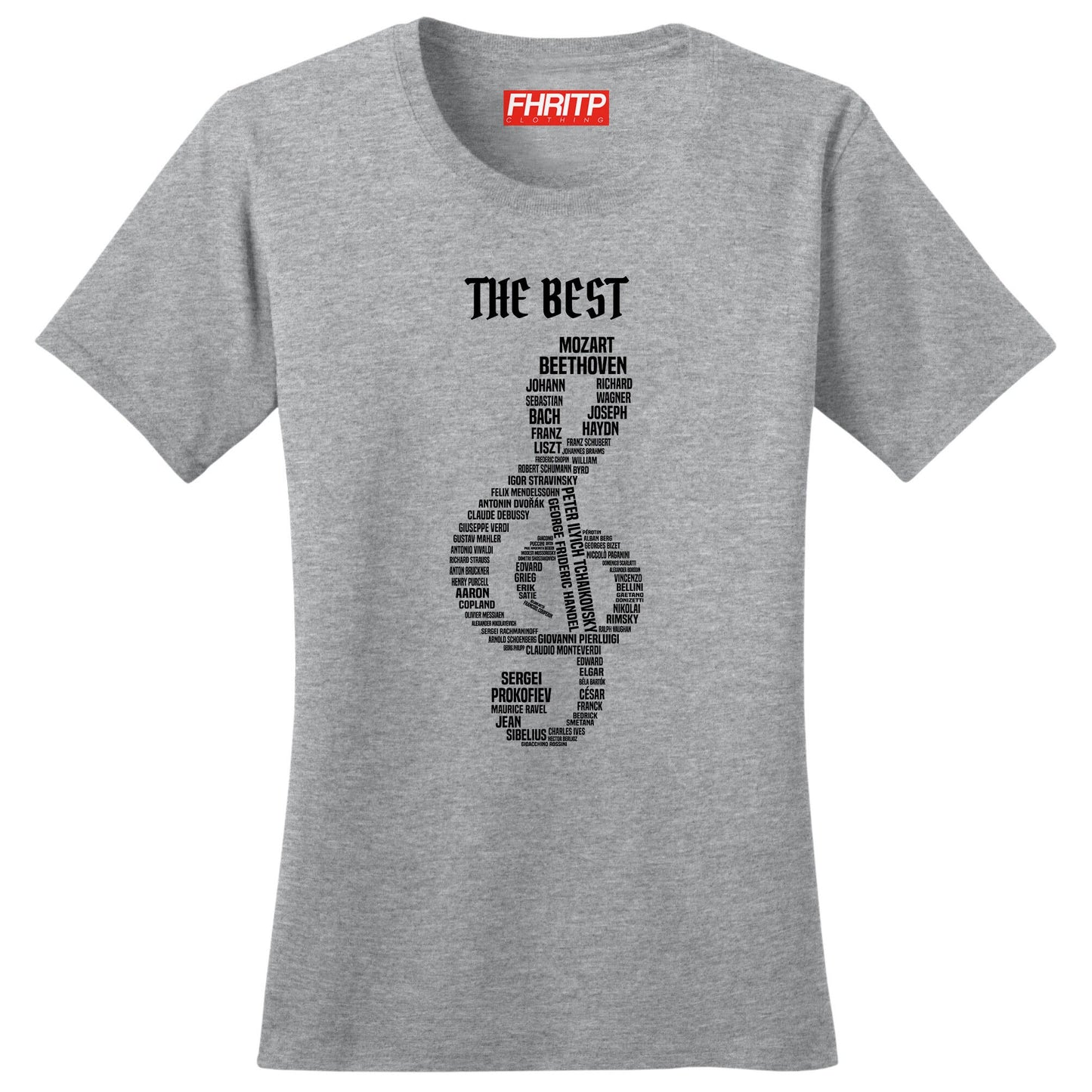 Ladies Composer Legends Classical Music Opera Concerto Symphony Tribute T shirt Tee Top T-shirt
