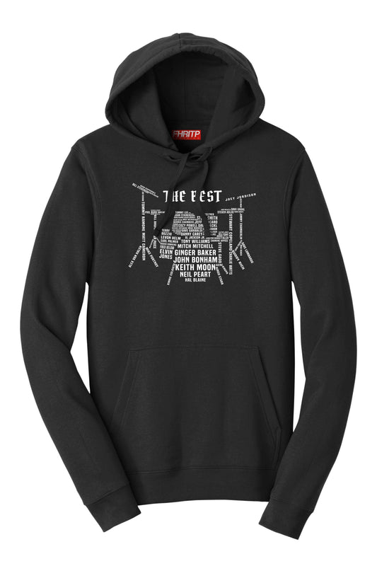 Drummer Legends Drum Kit Tribute Hoodie