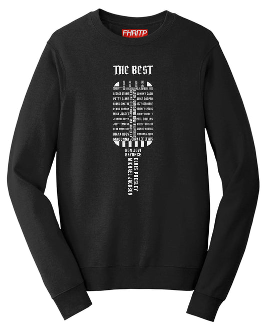 Vocal Legends Microphone Singer Singing Mic Tribute Sweatshirt