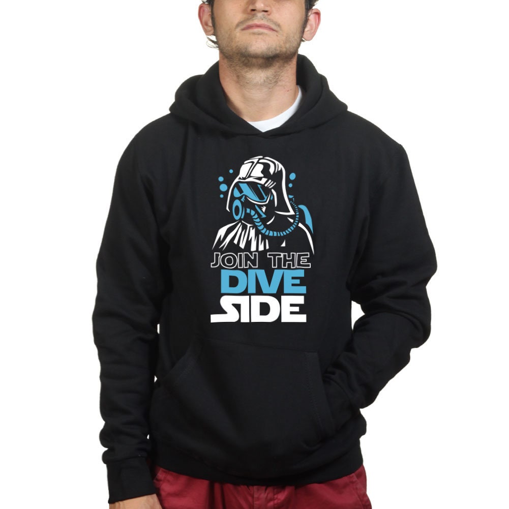 Join The Dive Dark Side Scuba Diving Underwater Movie Spoof Hoodie