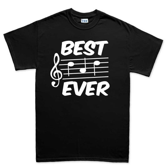 Mens Best Dad Ever Music Daddy Father Musician Gift T shirt Tee Top T-shirt