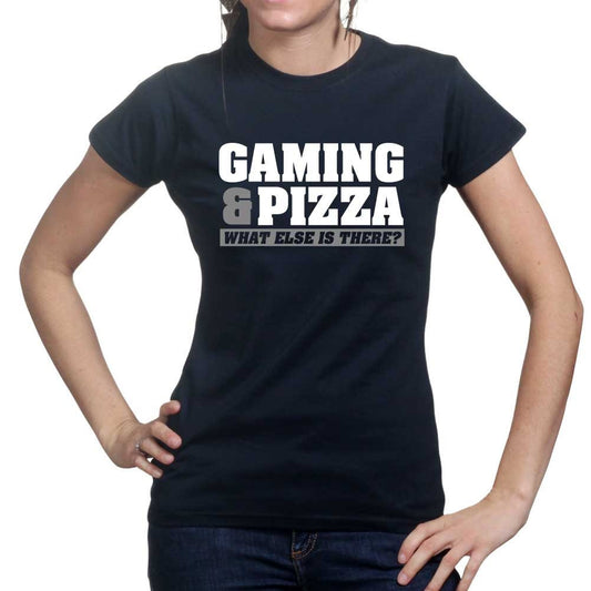 Ladies Gaming and Pizza Gamer Video Game Funny  T shirt Tee Top T-shirt