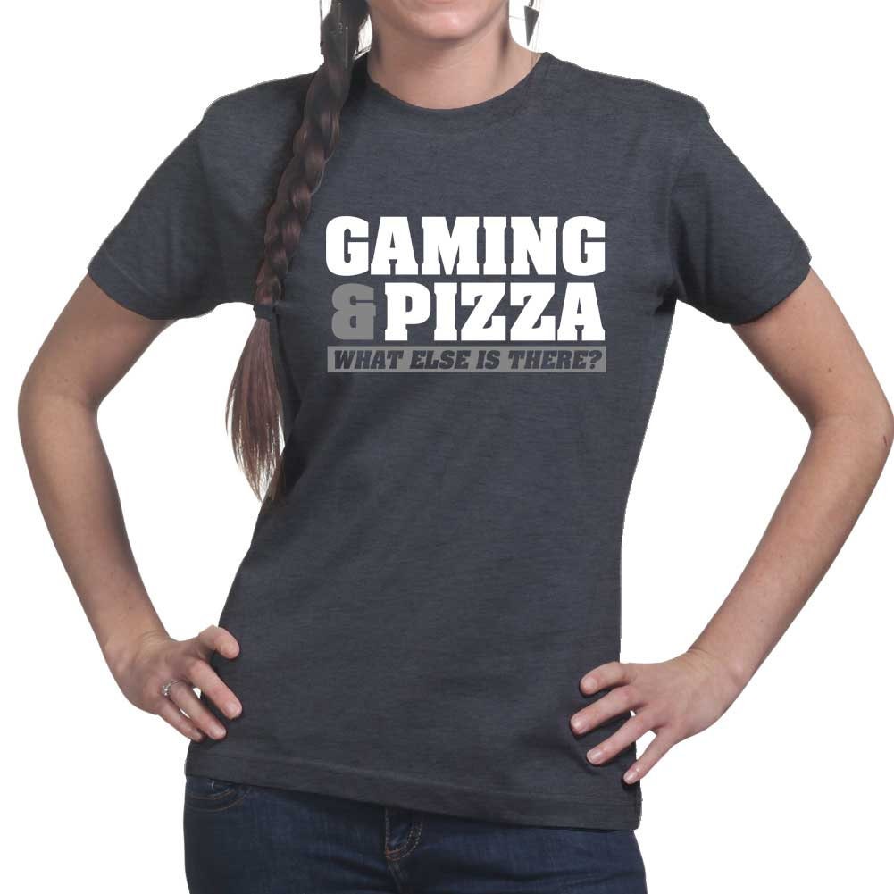 Ladies Gaming and Pizza Gamer Video Game Funny  T shirt Tee Top T-shirt
