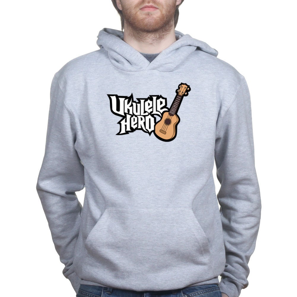 Ukulele Hero Funny Spoof Guitarist Hoodie