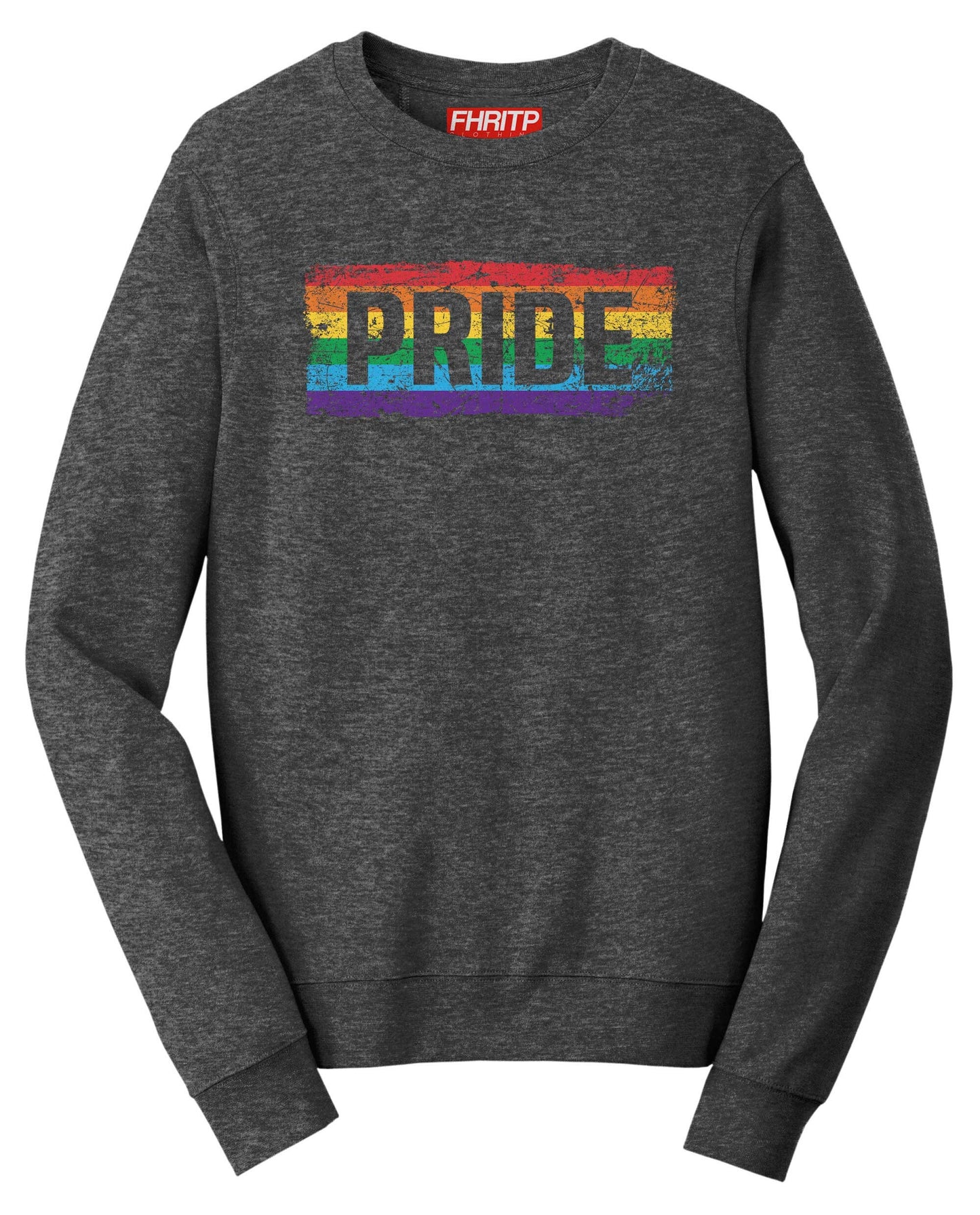 PRIDE Rainbow Flag LGBT+ Gay Lesbian Trans Support  Sweatshirt