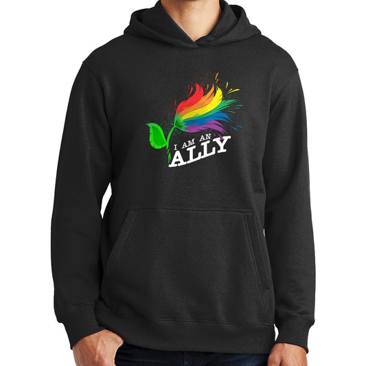 I Am An Ally Pride Gay Lesbian Bisexual LGBT Diversity Hoodie