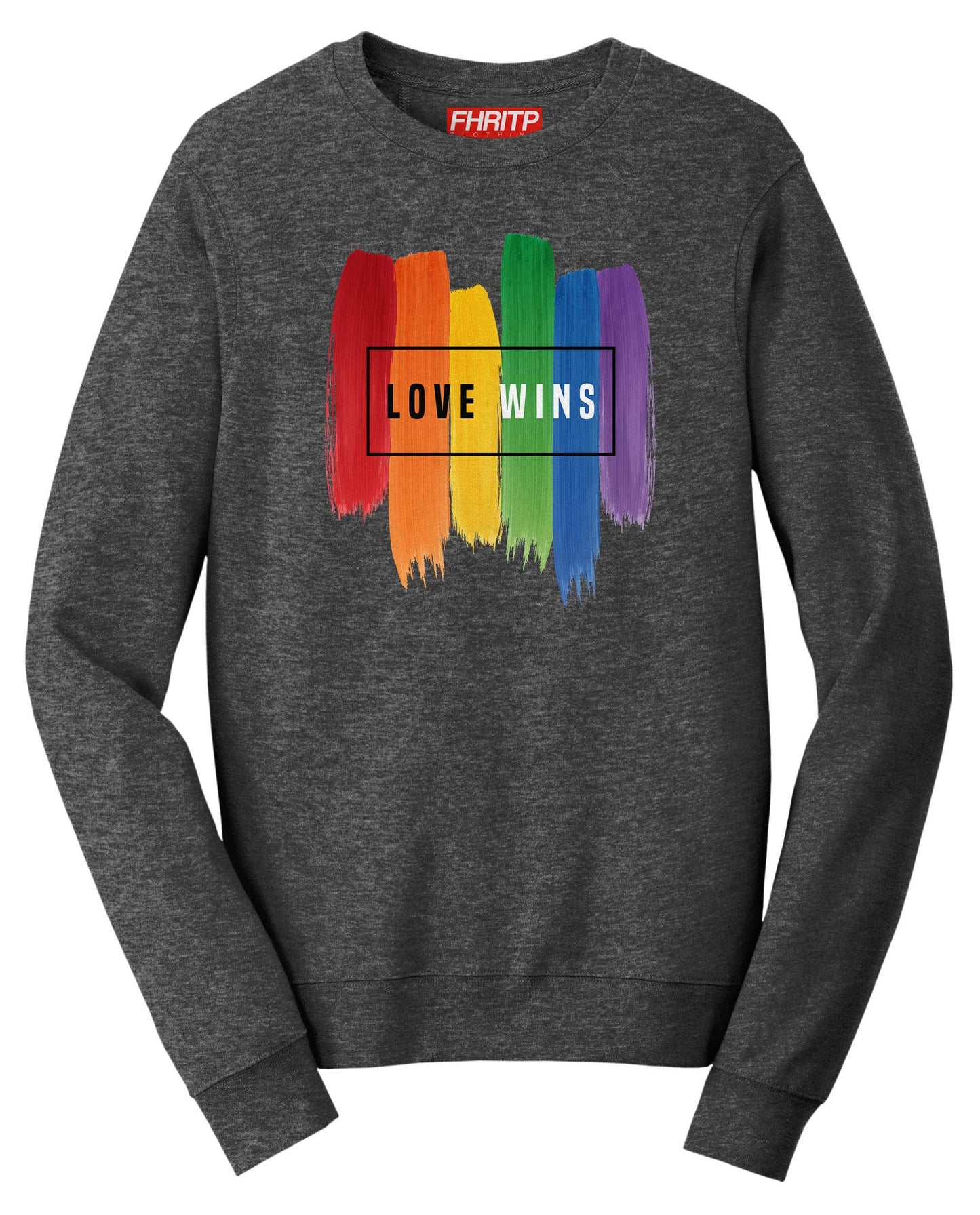 Love Wins LGBT+ Rainbow Flag Pride Proud Sweatshirt
