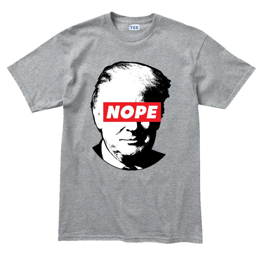 Mens Trump Nope Obey Impeach President Election 2020 T shirt Tee Top T-shirt