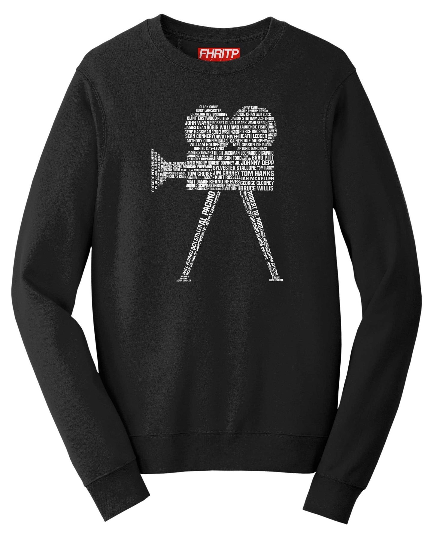 Movie Actor Film Star Legends Camera Tribute Sweatshirt